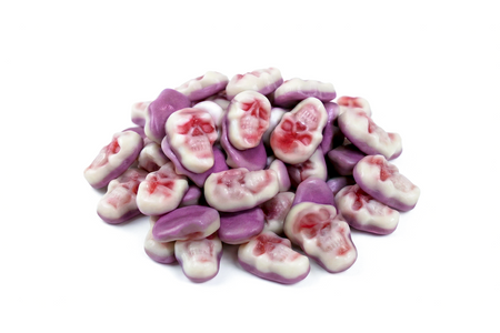 Fini Pirate Skulls 90 g – Glutenfreie Piratenschädel Fruchtgummis, Halloween Süßigkeiten