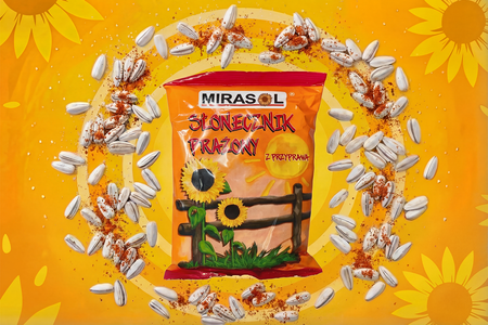 Słonecznik prażony z przyprawą Mirasol 80 g – niełuskany