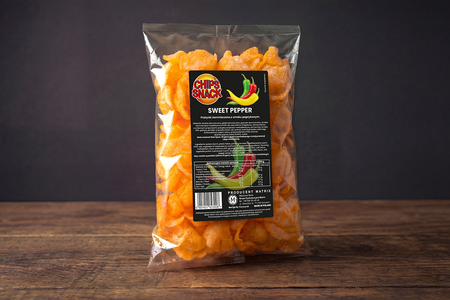 Chips Snack Sweet Pepper 60 g – Paprika flavored potato crisps, crunchy snack